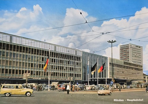 Postcard munich central - postcard,