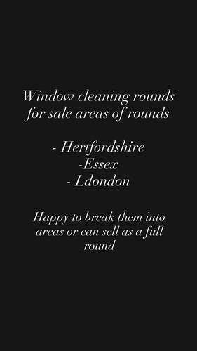 Window cleaning round for sale - for,