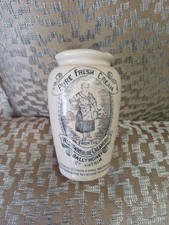Vintage Pure Fresh Cream Pot from Wigtownshire Creamery, Ballymoney Co Antrim. 