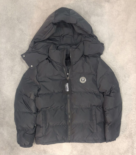Trapstar men black hooded - black,