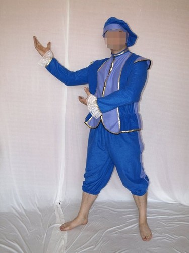 Mens blue doublet elizabethan - doublet,
