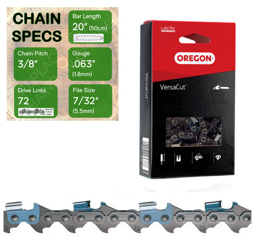 Oregon 75dpx072 chainsaw - 20",