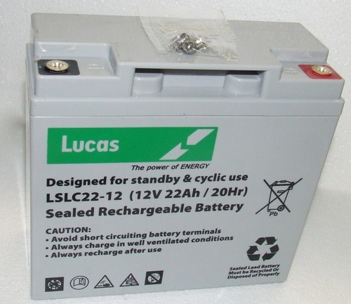 12v 22ah lucas golf trolley - lucas,