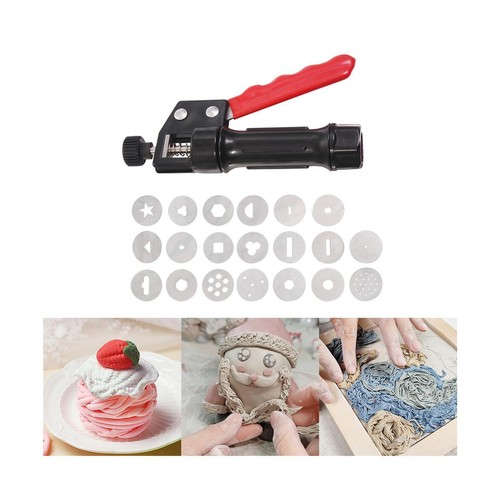 Clay extruder baking - clay, different