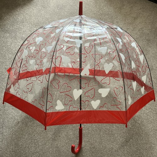 Domed hearts umbrella by - hearts,