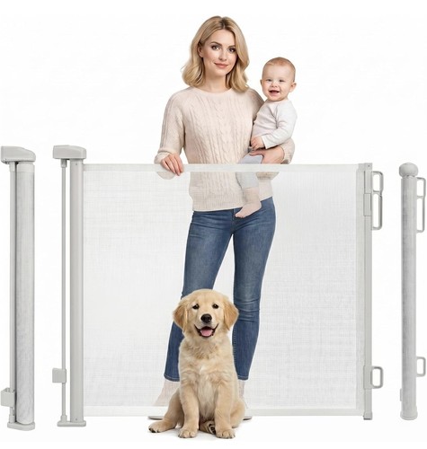 Retractable stair gate - retractable,