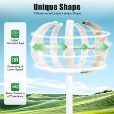 Vertical Lantern Wind Turbine