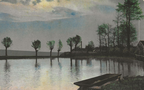 164 postcard unknown barge - unknown,