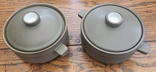 Denby chevron bowls with - 2x,