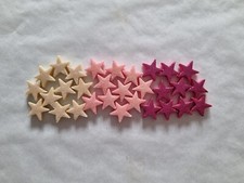 30 MIXED COLOUR GLITTER STARS