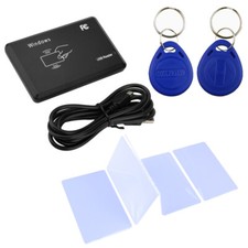 Smart USB RFID IC/ID Card Reader NFC Read Write 13.56MHz 125KHz + Card + Key Tag