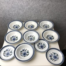 Vintage Alfred Meakin And Myott  "Country Side" 7 x Small Bowls & 3 x Saucers