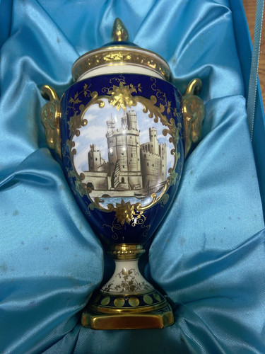 Vintage coalport lidded vase - vintage,