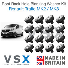 FOR RENAULT TRAFIC MK2 MK3 ROOF RACK HOLE BLANKING PLUGS KIT W/ BOLTS & WASHERS