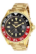 Invicta Men's 27970 Pro Diver Automatic 3 Hand Charcoal Dial Gold Steel Watch