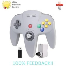 2.4GHz Wireless N64 Controller for Switch Windows PC MAC N64 with N64 and USB