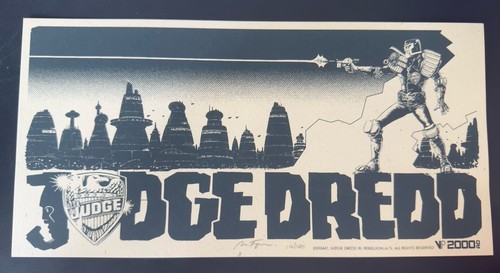 Judge dredd screen print - screen,