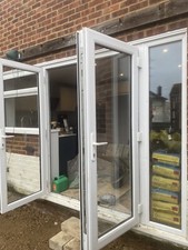 External double Glazed french doors in frame with Side Windows1600x2060 430x2060