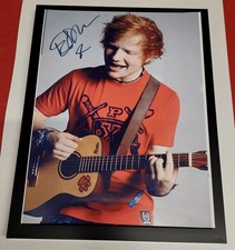 'ED SHEERAN' SIGNED A5 FRAMED
