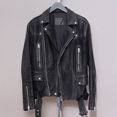 All saints leather jacket mens - leather,