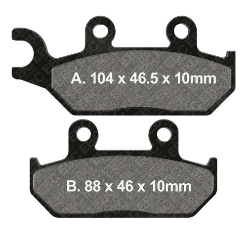 Pair ebc brake pads fa172tt - ebc,