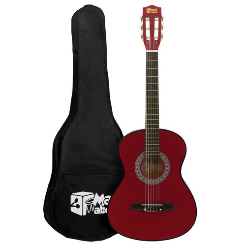 Red classical guitar by - red,