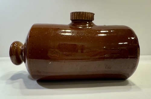 Vintage brown glazed stoneware