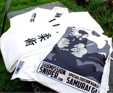 BJJ Gi Mens Brazilian Jiu Jitsu Suit  Adult "White Kanji" by Submission Sniper