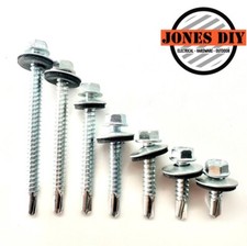 SELF DRILLING TEK SCREWS WITH EPDM SEALING WASHER ROOFING CLADDING SHEET SCREW