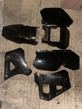 Yamaha DT 125r Dtr Black Plastics Fairing Set 1988 To 2003