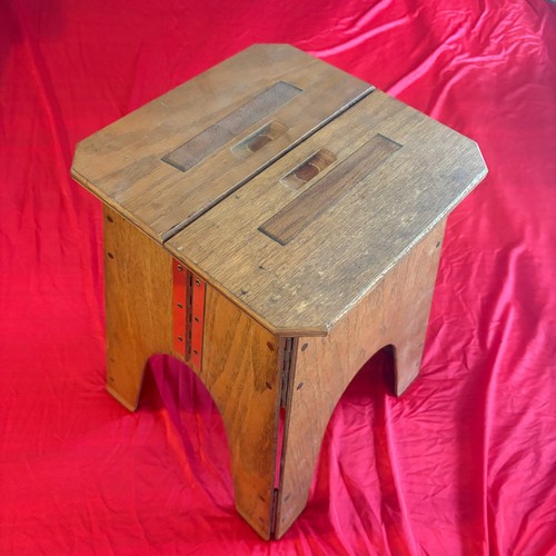 Vtg rare rustic folding oak - vtg,
