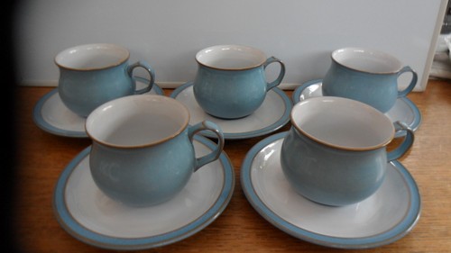 Denby colonial blue cup - x,
