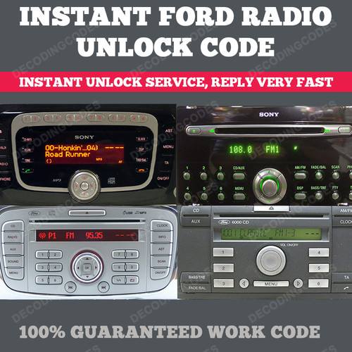 Ford radio code serial - serial, m