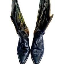 VINTAGE LADIES BLACK LEATHER