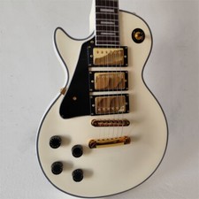 Guitars Left-Handed 3 Gold Pickups  Electric Guitar 6 strings Glossy Cream