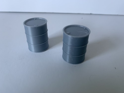 Scale oil drums - scale, silver