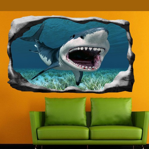 Great white shark jaws wall - great,