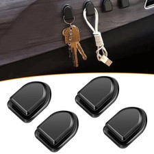 4PC Black Car Interior Keychain Bag Hooks Organizer Hanger Accessories Universal