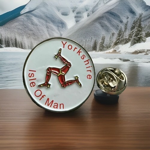 Iom lapel pin - iom, ace