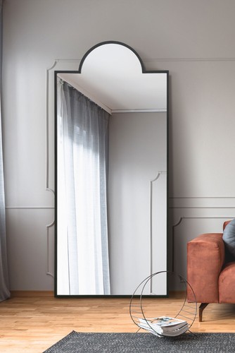 Large black modern - large, leaner
