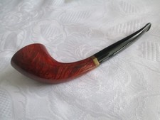 Danish STANWELL SIXTUS 213 Smooth Horn Shaped Hexagon Panel Briar Smoking Pipe