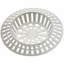 Large Sink Strainer 41 - 57mm White Plug Hole Basin Filter Cover Waste Hair Trap