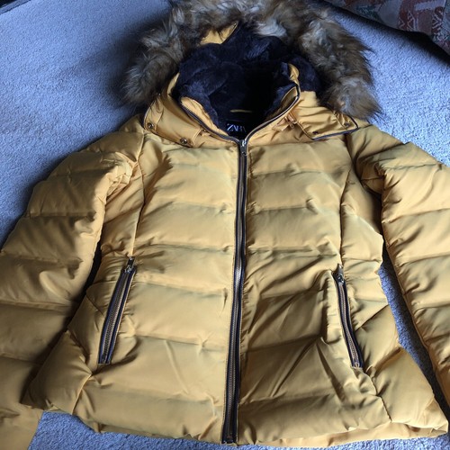 Zara yellow puffer jacket - zara,