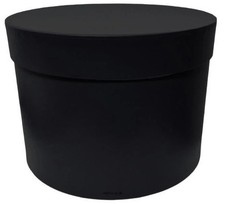 1 x Large Black Flower Hat Box