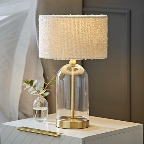 Glass table lamp - table,