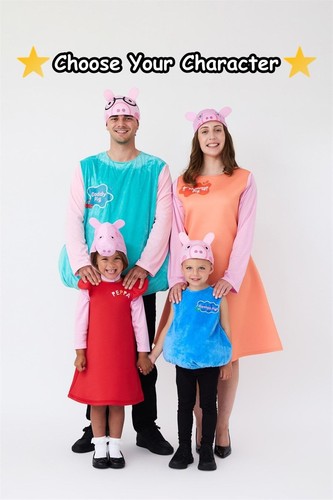 Peppa pig family costumes - peppa,