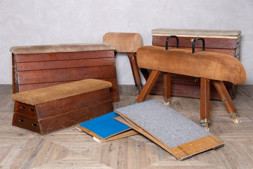 Vintage gymnastics equipment - vintage,