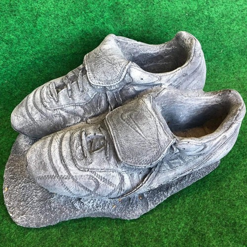 Concrete football boots - boots, garden