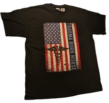 Men's Trauma Burn Nurse T Shirt Sz XL Patriotic New Without Tags