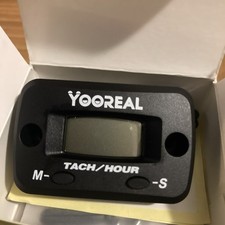 YOOREAL Digital Maintenance Hours Tachometer,User Shutdown,Waterproof YR-HM068